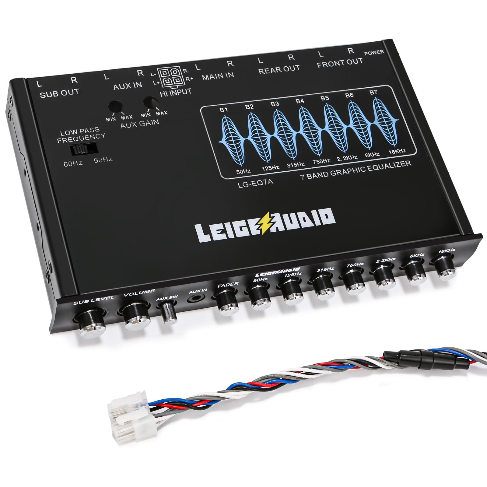 Amazon.com: LEIGESAUDIO LG-EQ7A 7-Band Car Audio Graphic Equalizer